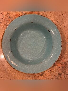 Pier 1 Imports Hacienda de Vida Turquoise Bowl 8.25" Pasta Salad Stoneware